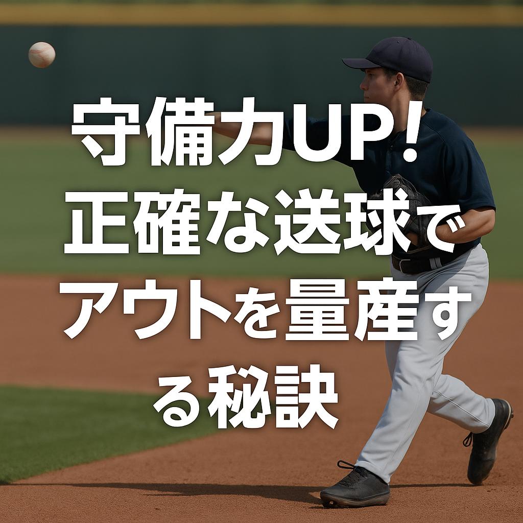 守備力UP！正確な送球でアウトを量産する秘訣