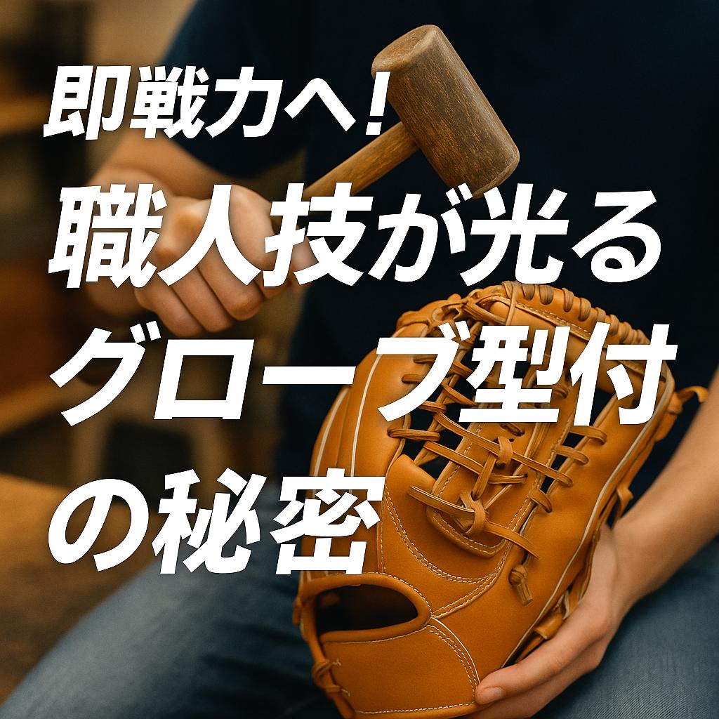 即戦力へ！職人技が光るグローブ型付けの秘密