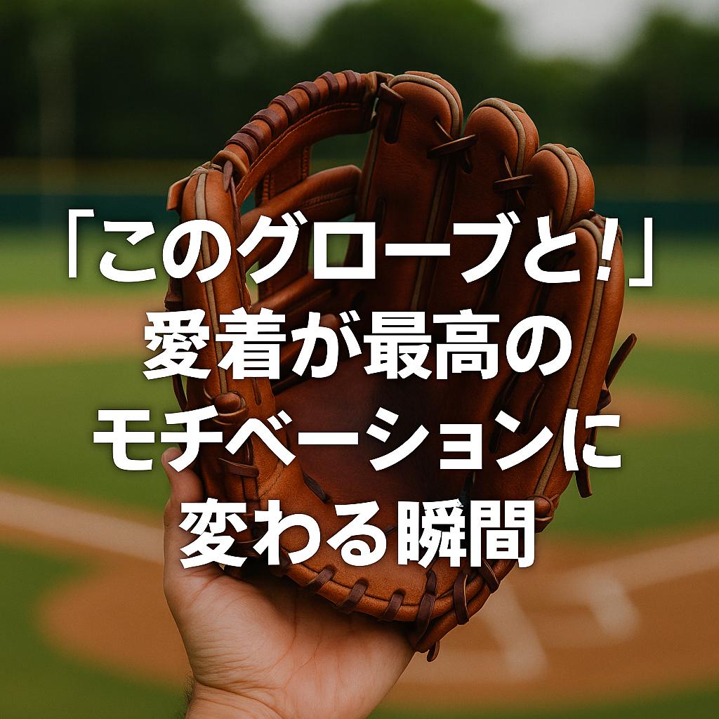 「このグローブと！」愛着が最高のモチベーションに変わる瞬間