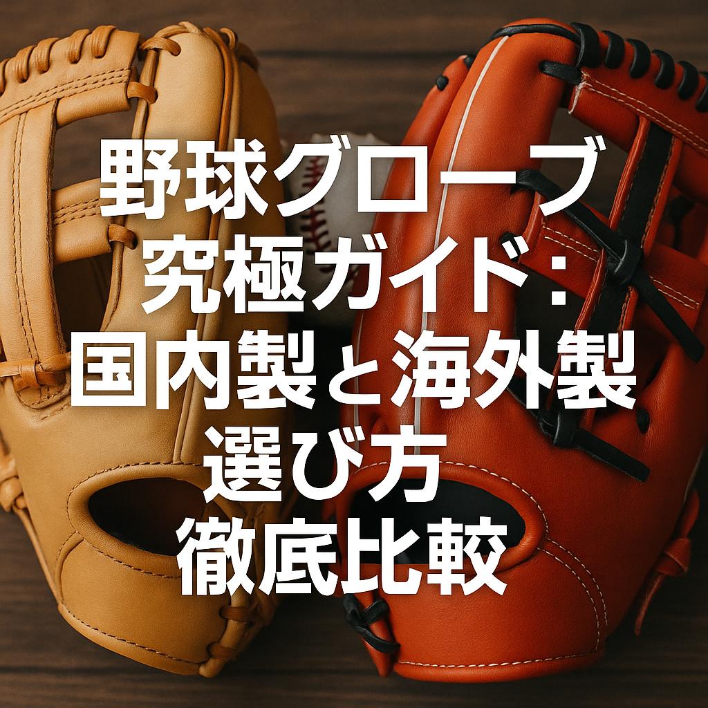 野球グローブ究極ガイド：国内製と海外製、選び方徹底比較